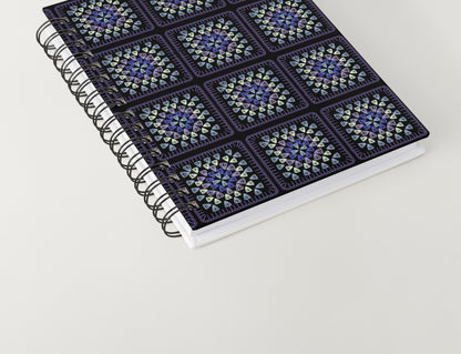 Amethyst Harmony Embroidery Granny Squares Print