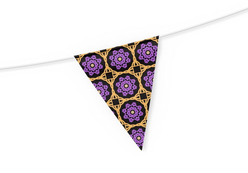 Amethyst Lattice Crochet-Inspired Geometric Seamless Pint