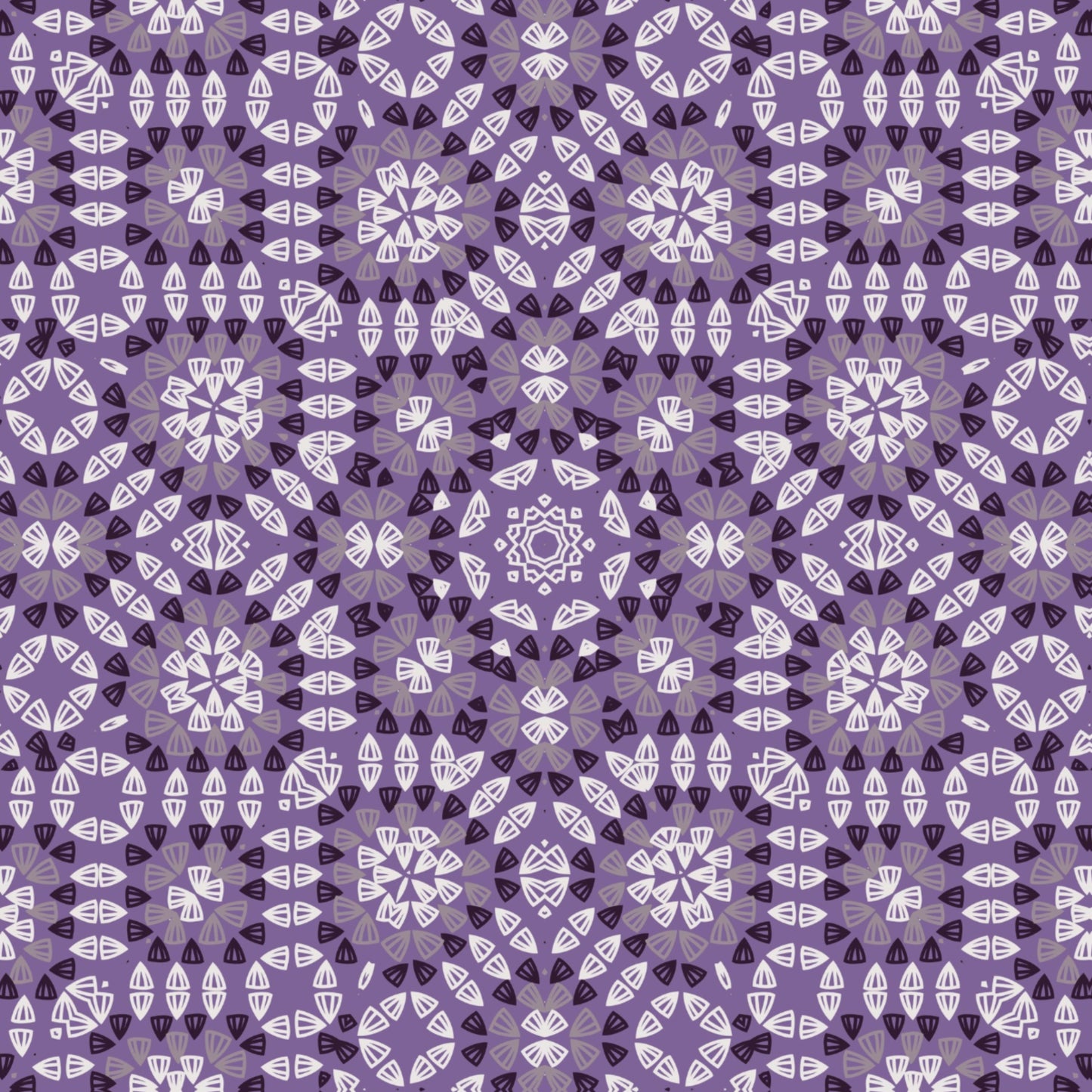 Amethyst Mosaic Granny Squares Seamless Print