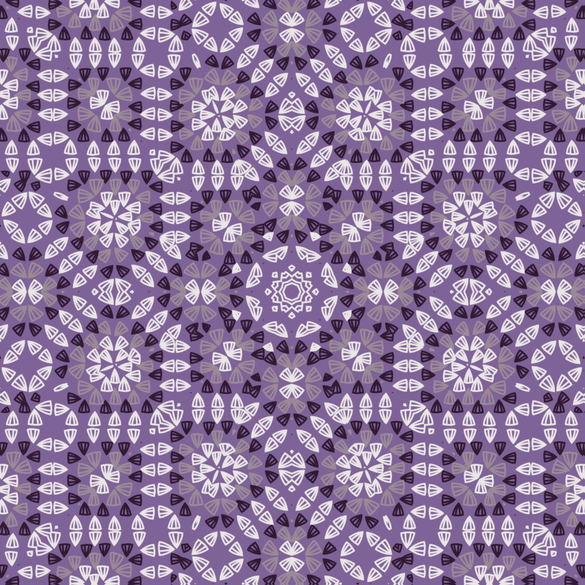 Amethyst Mosaic Granny Squares Seamless Print