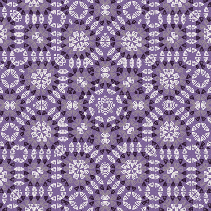 Amethyst Mosaic Granny Squares Seamless Print
