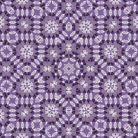 Amethyst Mosaic Granny Squares Seamless Print