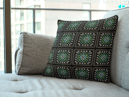 Apple Meadow Granny Squares Print
