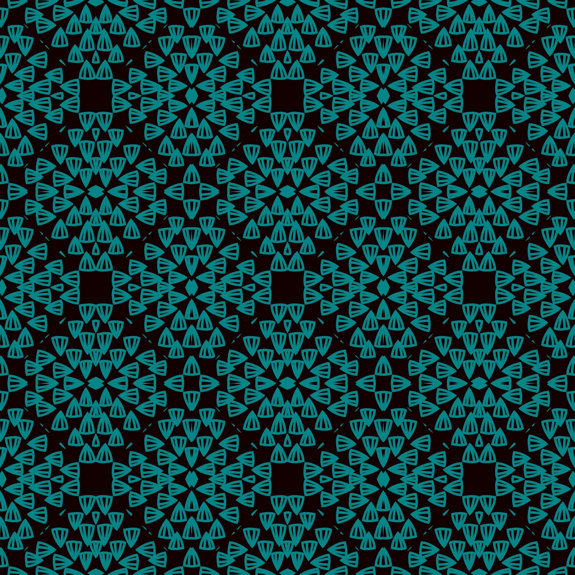 Aqua Teal Lace Granny Squares  Seamless Pint