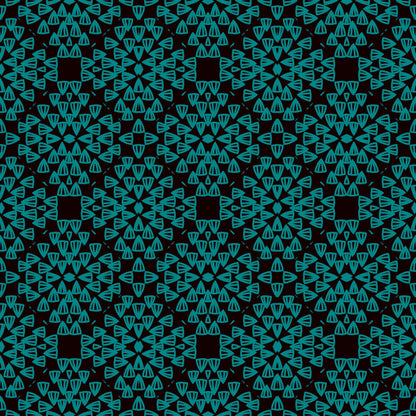 Aqua Teal Lace Granny Squares  Seamless Pint