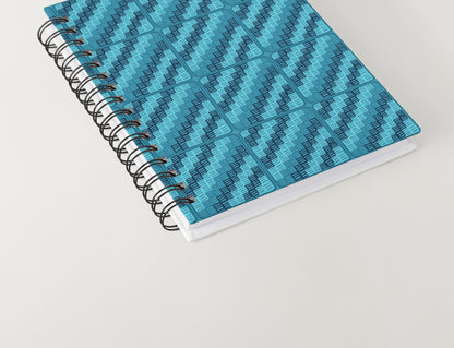 Aqua Turquoise Trellis Lattice Granny Squares Seamless Print