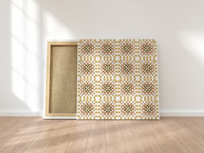 Beige Maze (1) Granny Squares Seamless Print