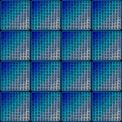 Blue Diamond Trellis Lattice Granny Squares Seamless Print
