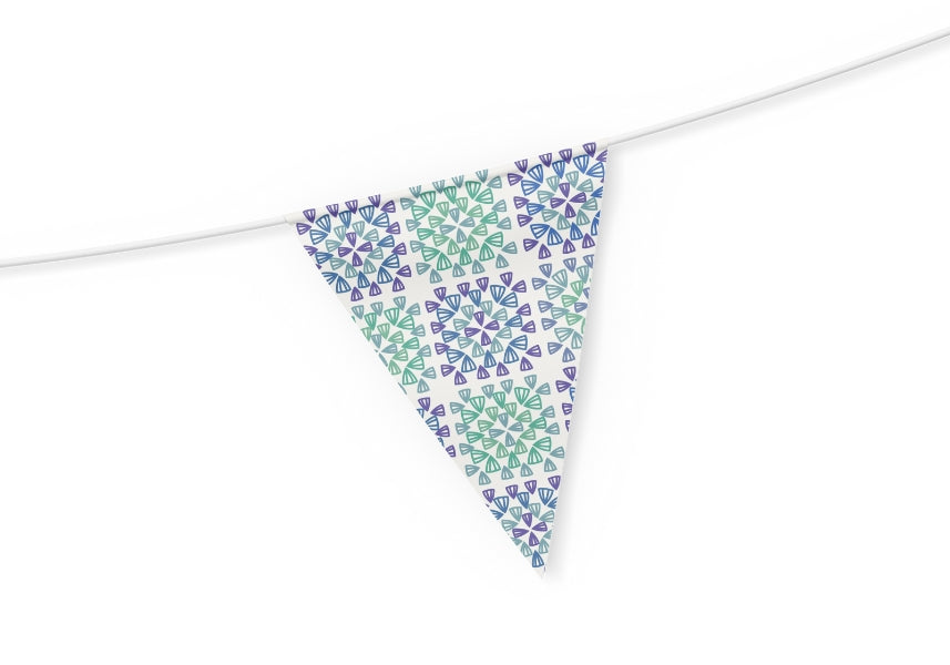 Botanic Whirl Granny Squares Seamless Print