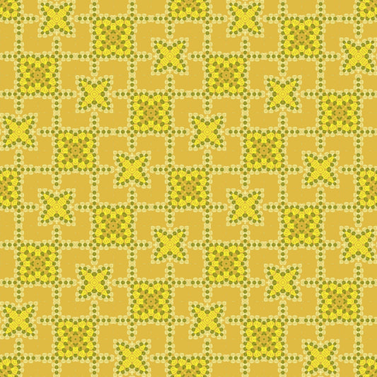 Buttercup Mosaic Crochet-Inspired Geometric Seamless Pint
