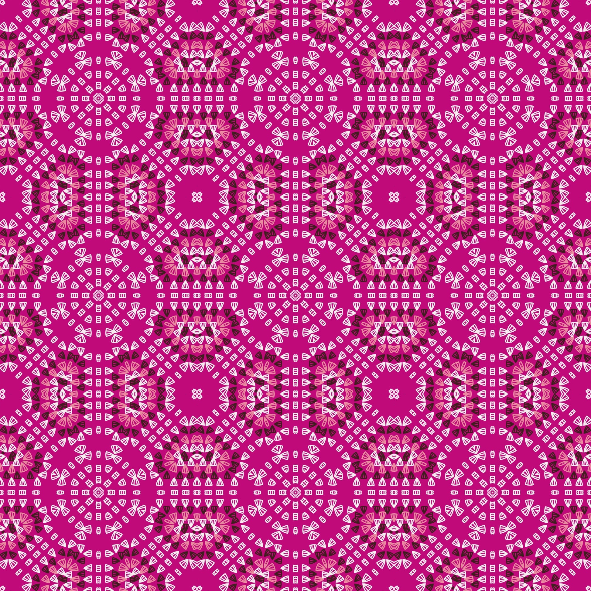 Candy Floss Crochet-Inspired Granny Squares Print
