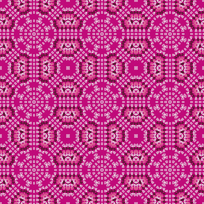 Candy Floss Crochet-Inspired Granny Squares Print
