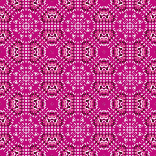 Candy Floss Crochet-Inspired Granny Squares Print