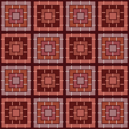 Cherry Blend Knit-Inspired Print