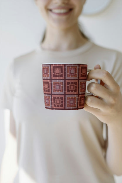 Cherry Blend Knit-Inspired Print