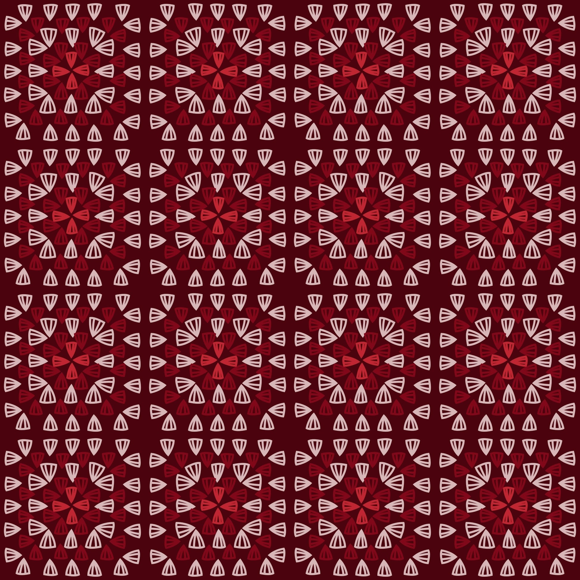 Cherry  Blossom Granny Squares Seamless Print