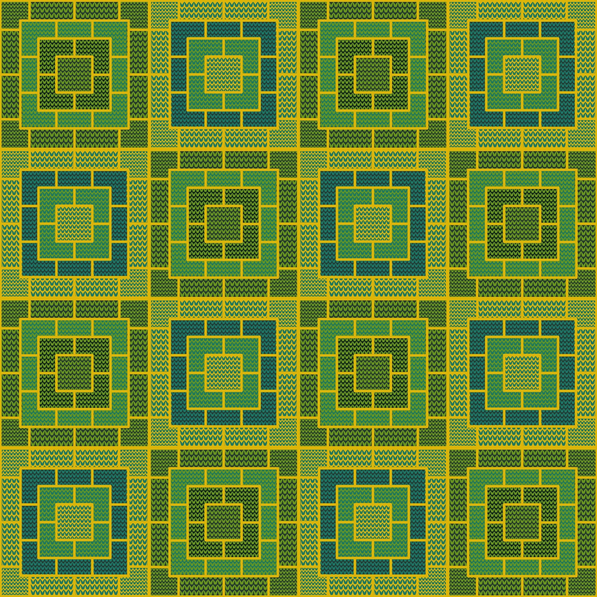 Citrus Lime Knit-Inspired Geometric Seamless Pint