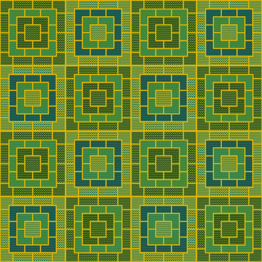 Citrus Lime Knit-Inspired Geometric Seamless Pint