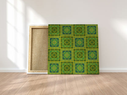 Citrus Lime Knit-Inspired Geometric Seamless Pint