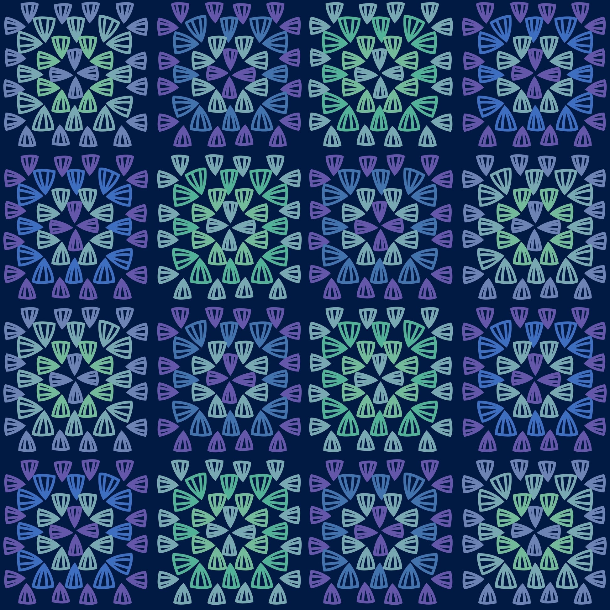 Eclipse Tapestry Granny Squares Print