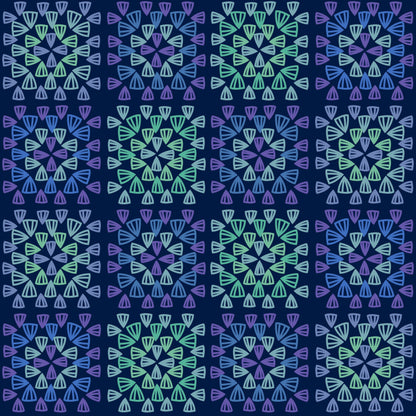Eclipse Tapestry Granny Squares Print