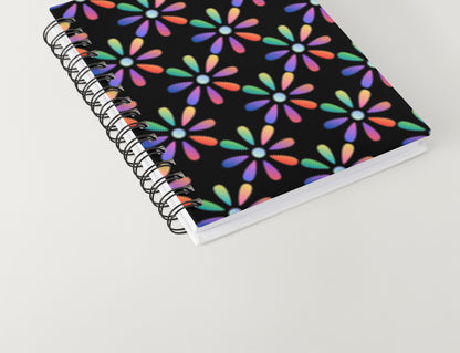 Electric Multi Floral Ombre Seamless Print