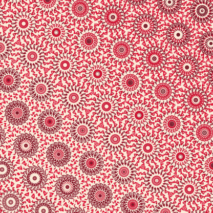 Fiery Berry Freeform Pattern