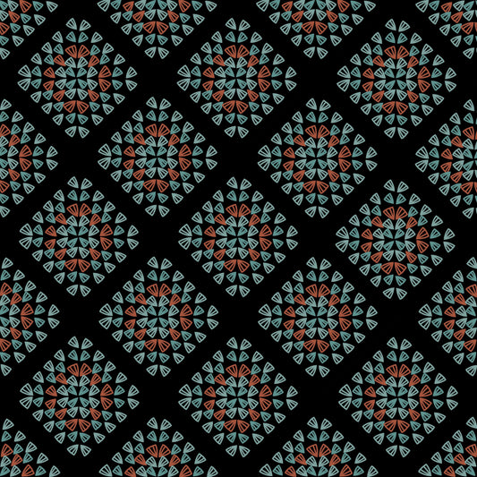 Forest Ember Granny Squares  Seamless Print