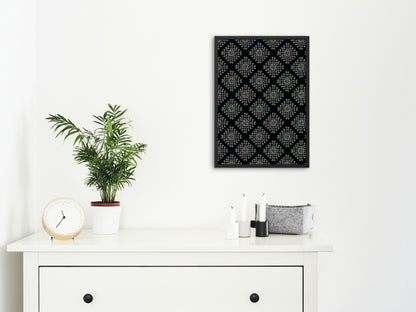 Forest Ember Granny Square  Seamless Print