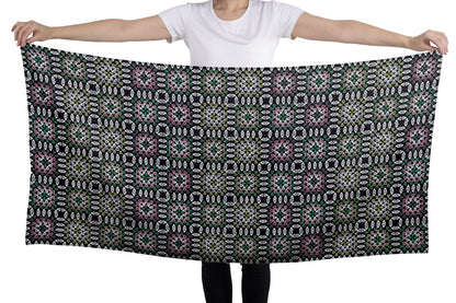 Forest Kaleidoscope Granny Squares Seamless Print