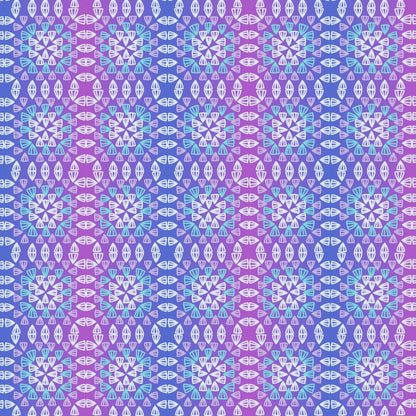 Frosted Fantasy Granny Square Seamless Print