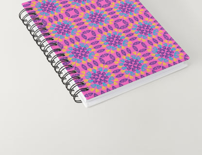 Fuchsia Fantasy Granny Squares Seamless Print
