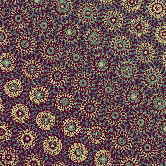 Garnet Spiral Freeform Pattern