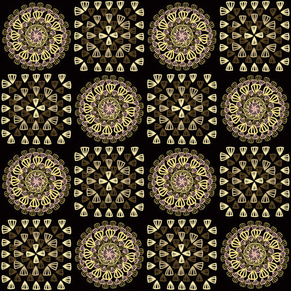 Gold Rose Lace Seamless Print
