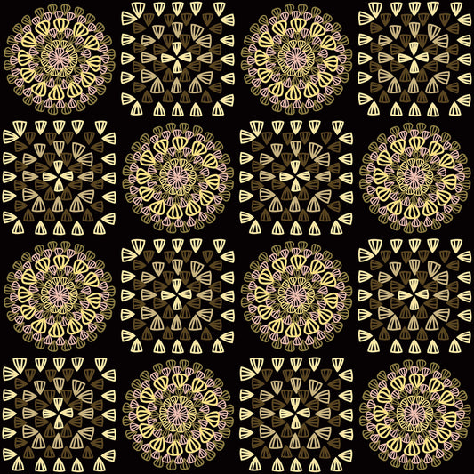 Gold Rose Lace Seamless Print