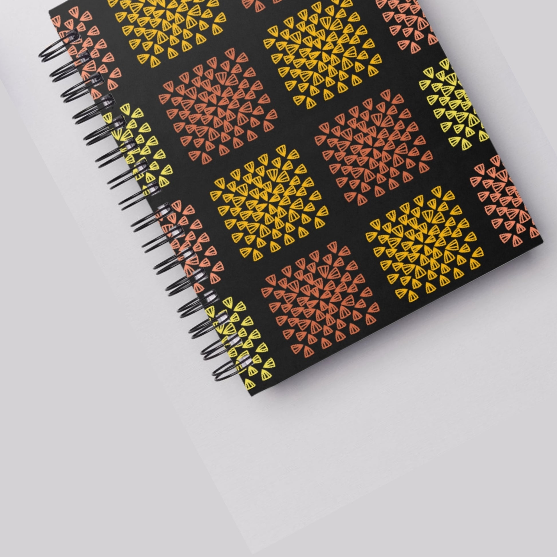 Golden Noir Granny Squares Seamless Print