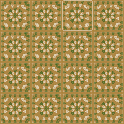 Honey Maze Granny Squares Print
