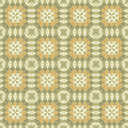 Honeycombe Harmony Granny Squares Seamless Print