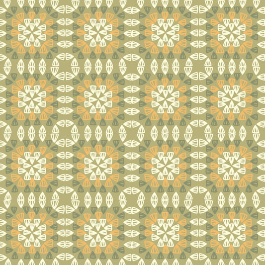 Honeycombe Harmony Granny Squares Seamless Print