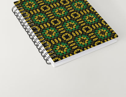 Jamaican Tropical Tapestry Granny Squares Seamless Print 
