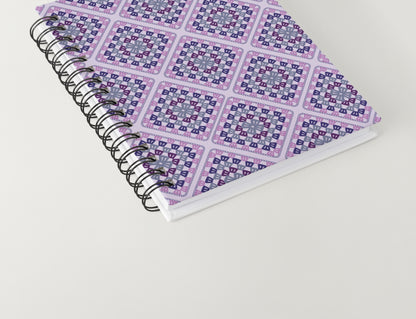 Lavender Lilac Lattice Granny Square Seamless Print