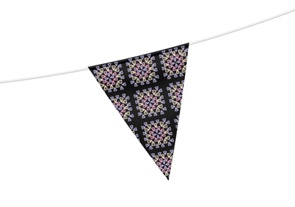 Lavender Sorbet Noir Granny Squares Print