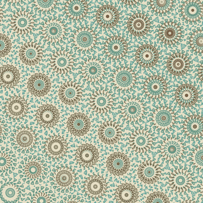 Mint Linen Freeform Pattern