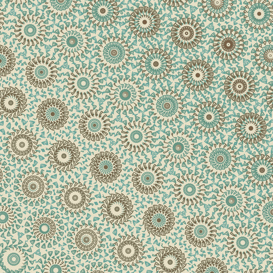 Mint Linen Freeform Pattern