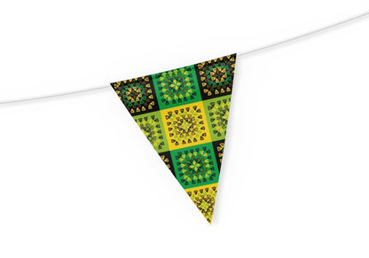 Mixed Tropics Granny Squares Seamless Print 

