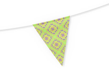 Neon Lime Pop Granny Squares Seamless Print 
