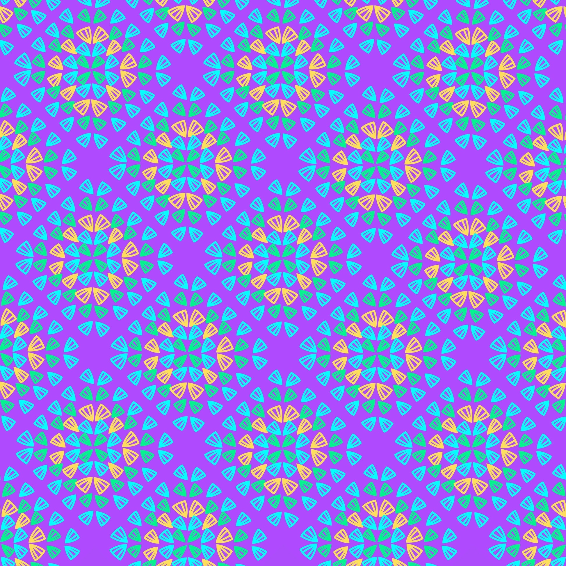 Neon Purple Pop Granny Squares Seamless Print 
