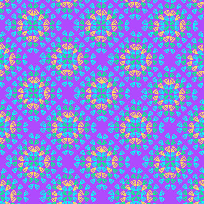 Neon Purple Pop Granny Squares Seamless Print 
