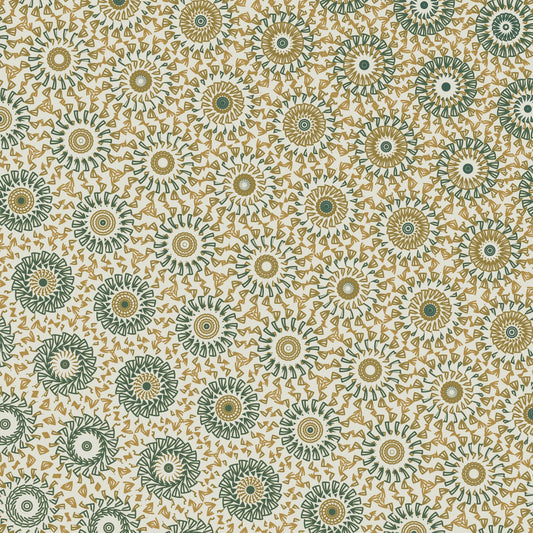 Olive Linen Freeform Pattern