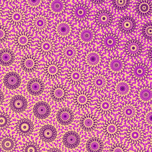 Plum Whirl Freeform Pattern